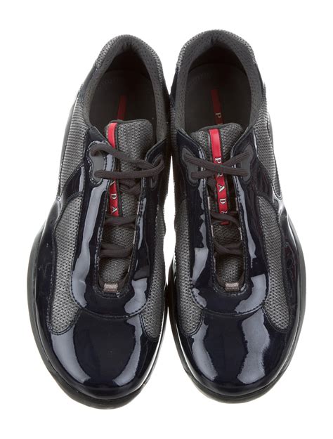 prada patent leather sneaker